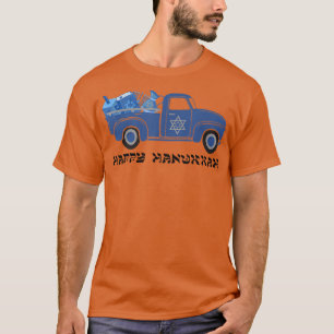 BZw2 LKW Happy Hanukkah Menorah Farm Jüdisches Leb T-Shirt