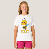 BZZZ Niedliche Kinderbienen für Kinder - Cartoon B T-Shirt (Vorne ganz)
