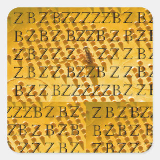 Bzzzzz(2) Quadratischer Aufkleber