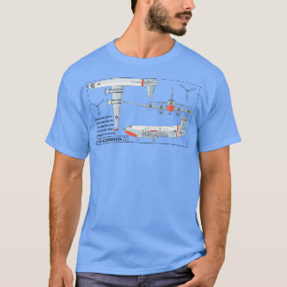 C124 Globemaster II American go Flugzeug Diagrams  T-Shirt