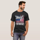 C130 Hercules American Flag Military C130 Hercules T-Shirt (Vorne ganz)