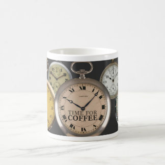c1900 POCKET WATCH THEME 'TIME FOR COFFEE' Kaffeetasse