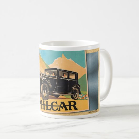 c1925 AMILCAR PLAKAT Kaffeetasse (VorderseiteRechts)