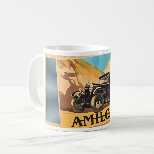 c1925 AMILCAR PLAKAT Kaffeetasse (Vorderseite Links)