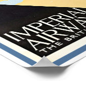 c1930s TRAVEL POSTER IMPERIAL AIRWAYS (Ecke)