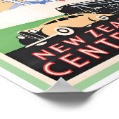 c1940 TRAVEL POSTER NEW ZEALAND (Ecke)