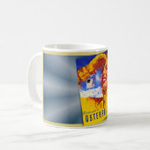 c1950 AUSTRIA TRAVEL POSTER MCM  Kaffeetasse (Vorderseite Links)