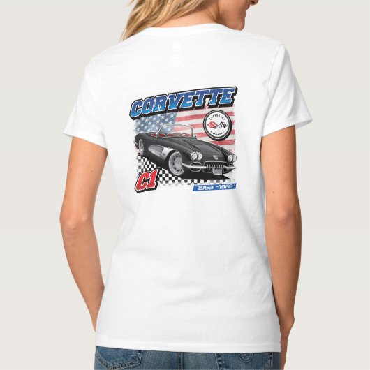 C1 Corvette - zweiseitiger T - Shirt für Frauen (Rückseite)