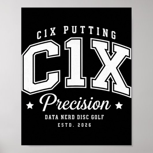 C1x Putting C1x Precision Data Nerd Poster (Vorne)