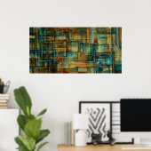 c209 Abstract Design Poster (Heimbüro)