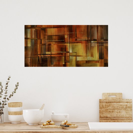 c218 abstrakte Gestaltung Poster (Küche)