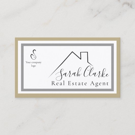 C21 Black Rooftop Business Card Visitenkarte (Vorderseite)