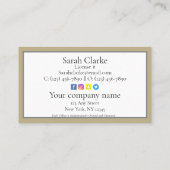 C21, schwarzer Dachboden Visitenkarte (Rückseite)