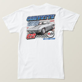 C2 Corvette - 2-seitige Männer-T - Shirt