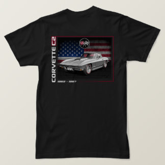 C2 Corvette - 2-seitige Männer-T - Shirt