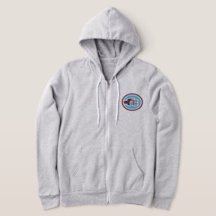 C2B: 2T-LtBlu Langschlauch Zip-D Hoodie
