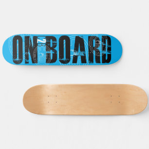 C2B: AN BORD 8 1/2" BLU Skateboard Deck