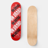 C2B: AN BORD 8 1/2" RED Skateboard Deck (Vorderseite)