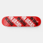 C2B: AN BORD 8 1/2" RED Skateboard Deck (Horizontal)