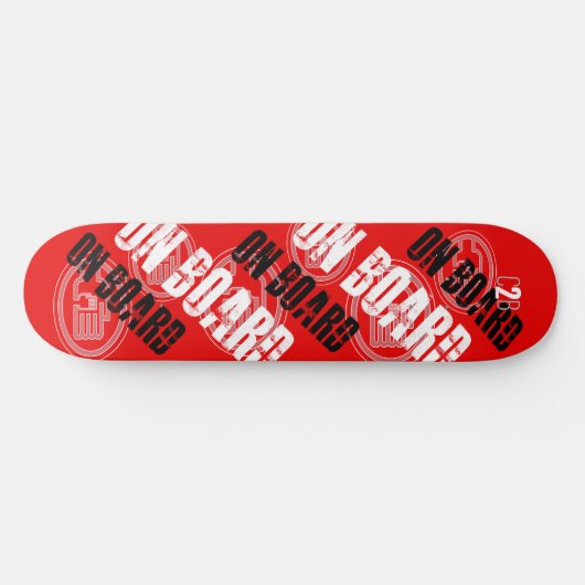 C2B: AN BORD 8 1/2" RED Skateboard Deck (Horizontal)