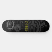 C2B: AN BORD 8 1/2" Schwarze Skateboarddecke Skateboard (Horizontal)