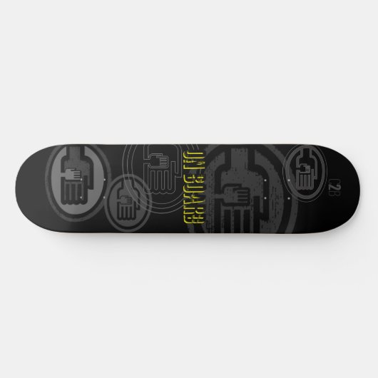 C2B: AN BORD 8 1/2" Schwarze Skateboarddecke Skateboard (Horizontal)