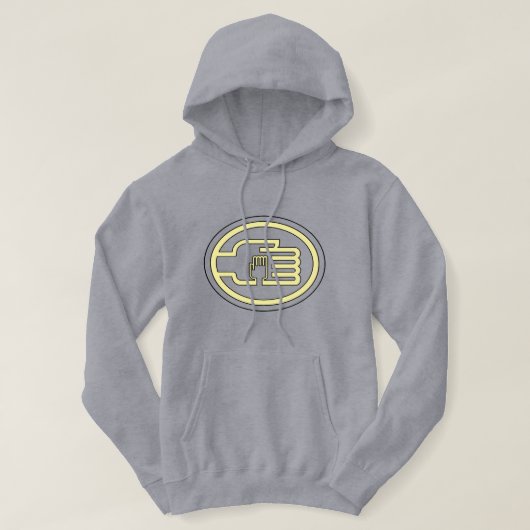 C2B: Hoodie Gray Logo-YB (Design vorne)