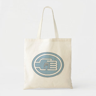 C2B: Tote Bag Blue Solid-Kontur Tragetasche
