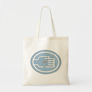 C2B: Tote Bag Blue Solid-Kontur Tragetasche