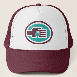 C2B: TRKH Bur-Grn Hat Truckerkappe