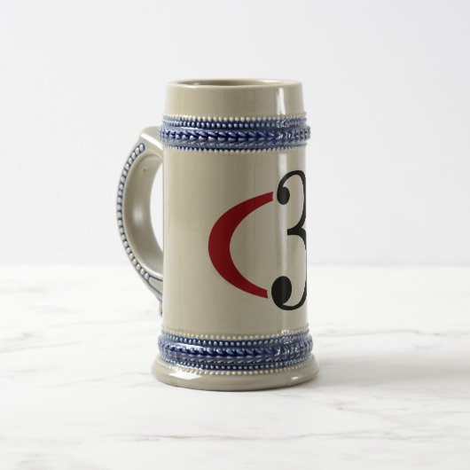 C3 Bier Stein Bierglas (Vorderseite Links)