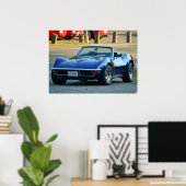 C3 Corvette konvertierbar Poster (Heimbüro)
