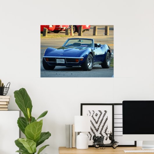 C3 Corvette konvertierbar Poster (Heimbüro)