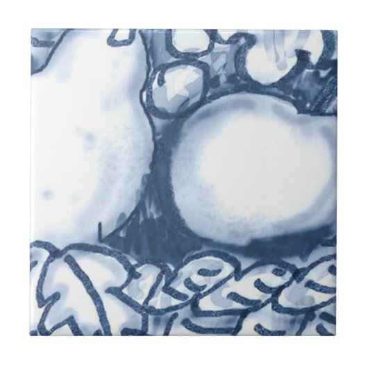 C4 - Delft-Korb-Wandfliese - C4 Fliese (Vorderseite)