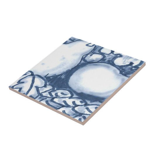 C4 - Delft-Korb-Wandfliese - C4 Fliese (Seite)