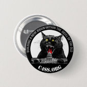 C4SS Lazer Katze auf einem Knopf Button (Vorne & Hinten)