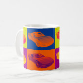 C5 Korvette konvertierbare Muskel-Auto-Pop-Kunst Kaffeetasse (Vorderseite Links)