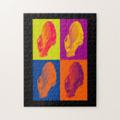 C5 Korvette konvertierbare Muskel-Auto-Pop-Kunst Puzzle (Vertikal)