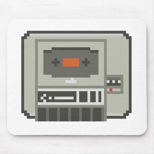C64 Datasette 8bit-Kassettenrekorder Mousepad (Vorne)