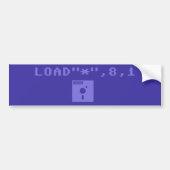 C64 Load Command Autoaufkleber (Vorne)