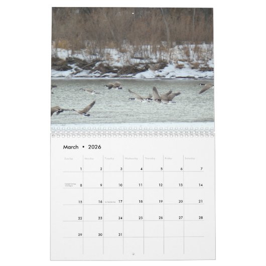 C7 Prärie Wings Calendar Kalender (Mär 2026)