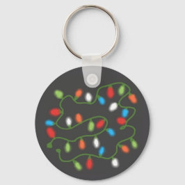 C7 Weihnachtslichter Schlüsselanhänger (Dunkelgrau