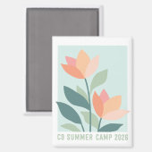 C9 Sommercamp 2026 Blumenmagnet Magnet (Vorderseite/Rückseite)