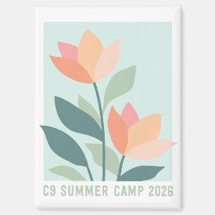 C9 Sommercamp 2026 Blumenmagnet Magnet