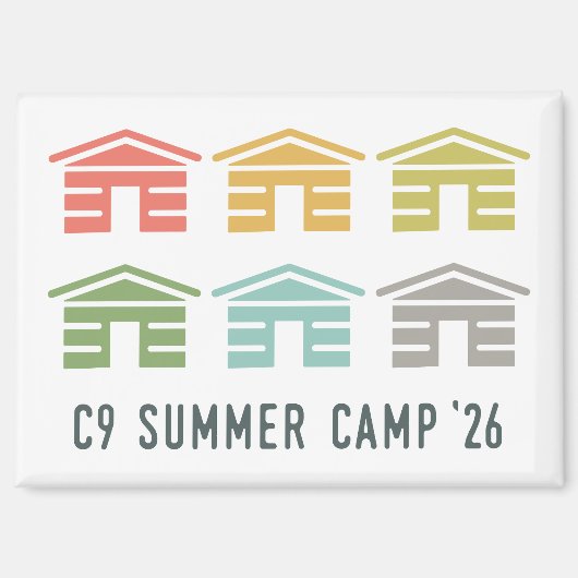 C9 Sommercamp 2026 Hüttenmagnet Magnet (Vorderseite)