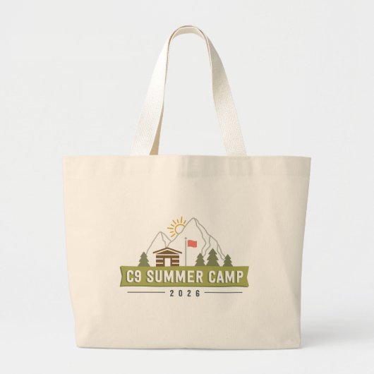 C9 Sommercamp 2026 Logo-Tasche Jumbo Stoffbeutel (Vorne)