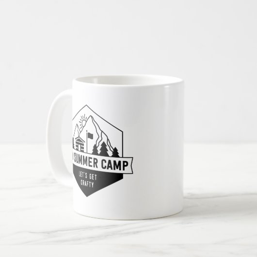 C9 Summer Camp Crafty Logo Kaffeetasse (Vorderseite Links)
