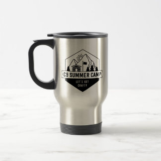C9 Summer Camp Logo Travel Mug Reisebecher