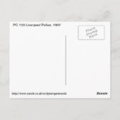 C 123 Liverpool Police 1907 Postkarte (Rückseite)