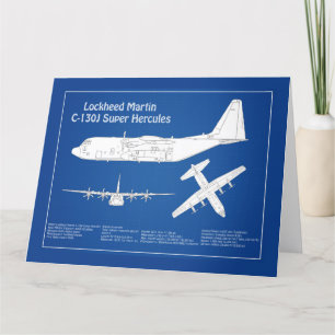 C-130 Hercules - Flugzeugkonzepte ABD Dankeskarte